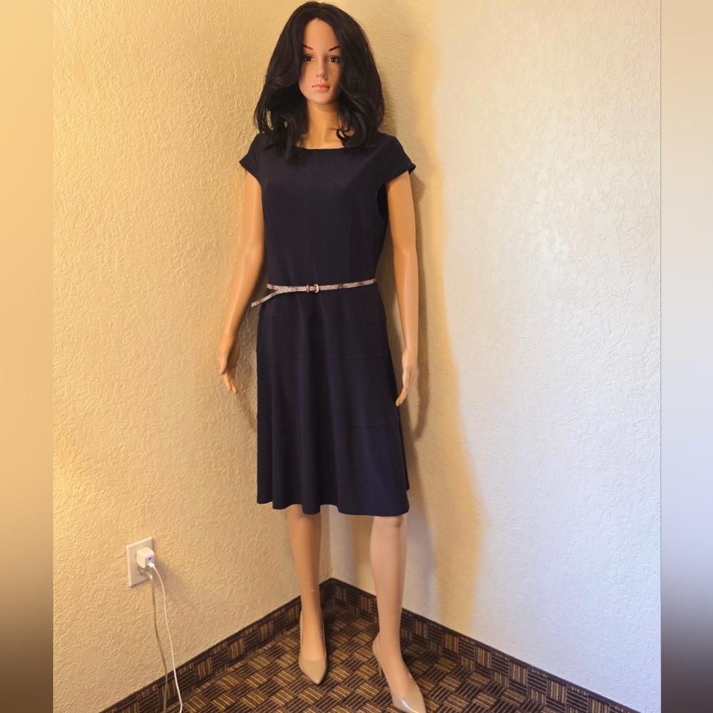 Elegant Navy Blue Dress